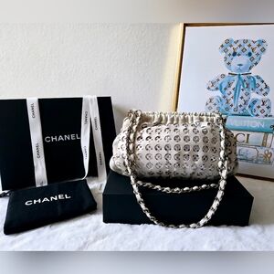 Chanel Chain Perforated Shoulder Bag
